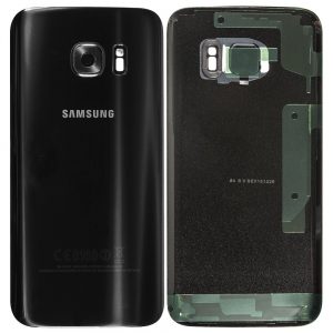 Samsung Galaxy S7 Batterij Cover Zwart - originele kwaliteit + lens