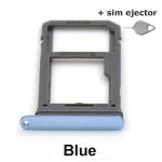 Simkaart houder/ Micro SD Kaart voor Samsung Galaxy S8 - Blauw + deco pin-sim ejector