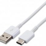 USB-C naar USB 2.0 oplaad kabel - datakabel voor de Samsung S8 - S8 Plus- S9 - S9 Plus - Wit
