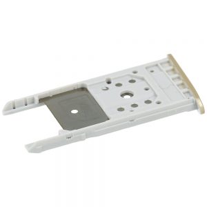 Sim card tray + microSD tray Voor Lenovo Moto G5, Moto G5 Plus - Goud