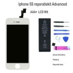 Iphone 5S LCD reparatie en upgrade kit voor de advanced - Wit