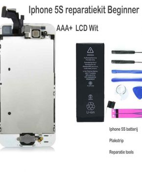 Iphone 5S LCD reparatie en upgrade kit - voor de beginner - Wit