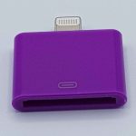 30 Pins naar Lightning compatible (8 Pin) Kabel Adapter - Voor Ipad / iPhone - Paars