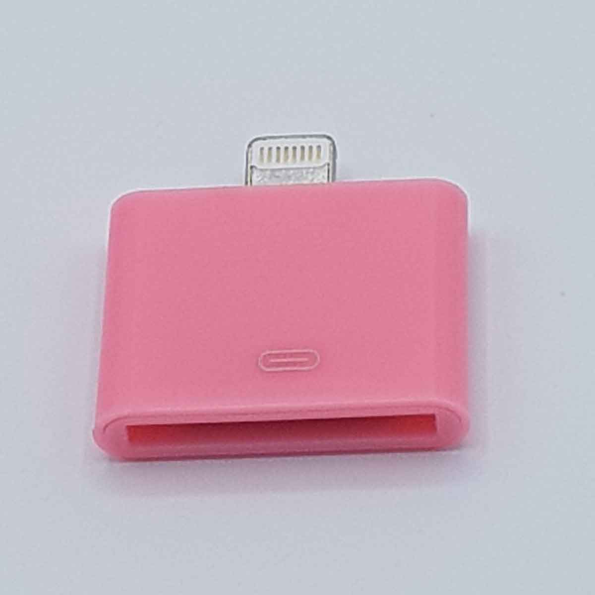30 Pins 8 Pin Adapter - Voor Ipad / iPhone - Roze