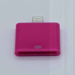 30 Pins Naar Lightning compatible (8 Pin) Kabel Adapter - Voor Ipad / iPhone - Fuchsia