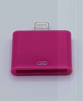 30 Pins Naar Lightning compatible (8 Pin) Kabel Adapter - Voor Ipad / iPhone - Fuchsia