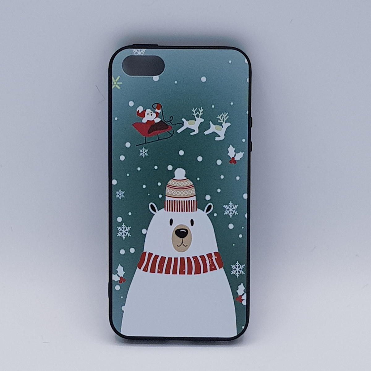 iPhone 7 hoesje  - kerst - ijsbeer met muts