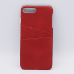 Voor IPhone 7/8 - kunstlederen back cover / wallet rood