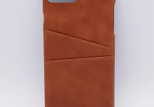 Voor IPhone 7 Plus - kunstlederen back cover / wallet bruin