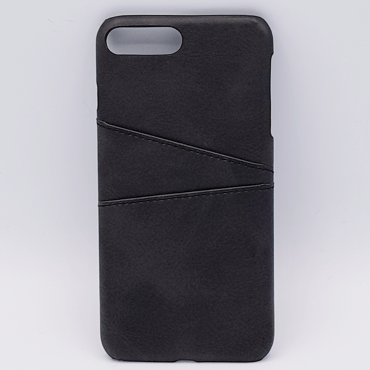 Voor IPhone 6 Plus - kunstlederen back cover / wallet - zwart