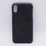 Voor IPhone 7 - kunstlederen back cover / wallet - zwart