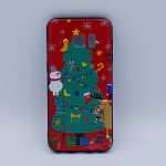 Voor Samsung S7 Edge hoesje  - kerst - kerstboom tafereel