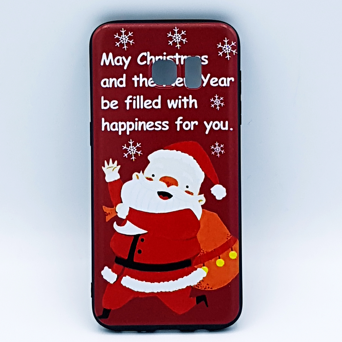 Voor Samsung S7 Edge hoesje - kerst - kerstman happiness