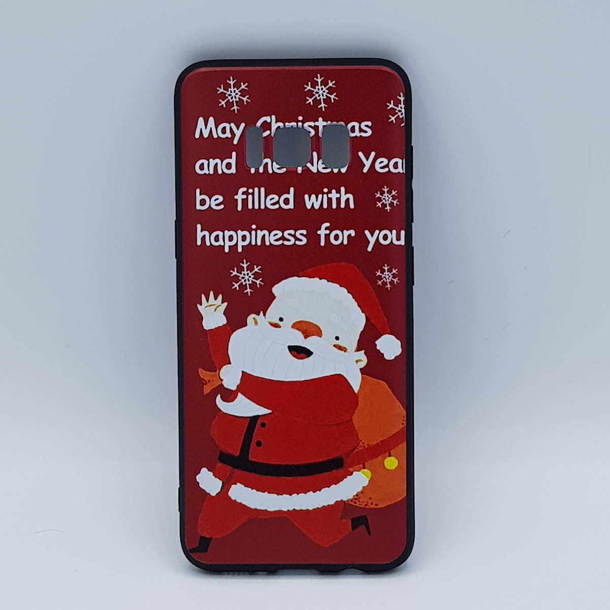 Voor Samsung S8 hoesje  - kerst - kerstman happiness