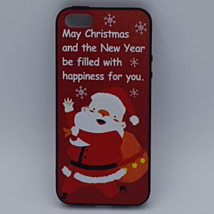 iPhone 5, 5s, SE hoesje  - kerst - kerstman happiness