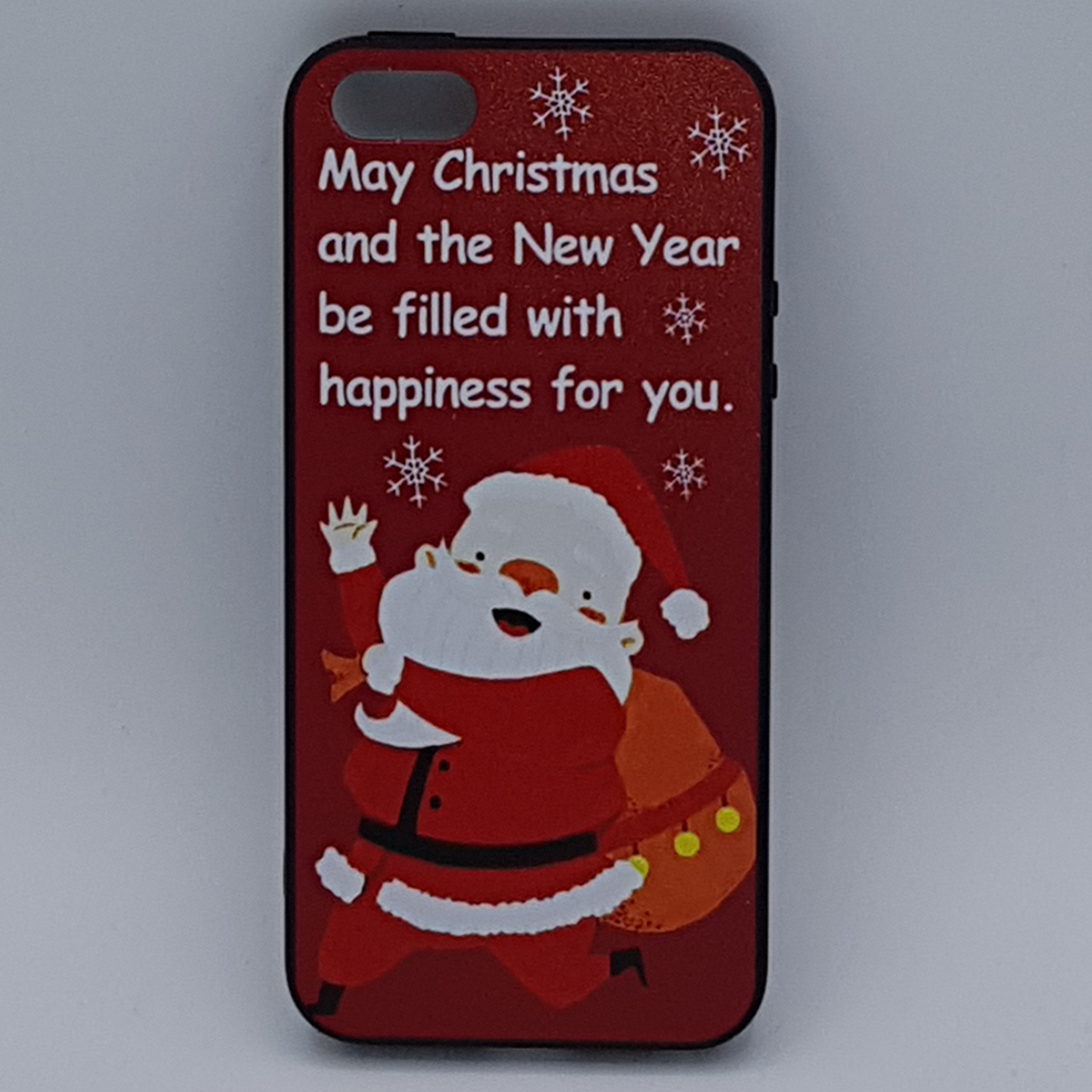 iPhone 5, 5s, SE hoesje  - kerst - kerstman happiness