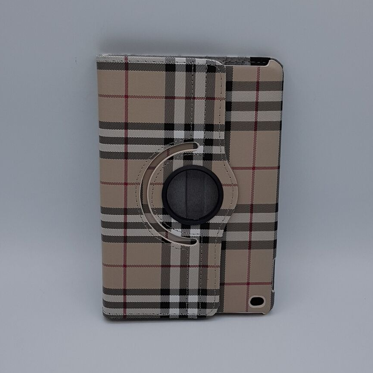 Voor iPad mini 4 case / hoes  - Geruit - bruin