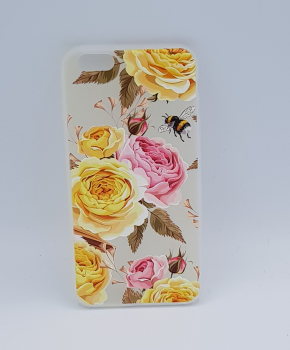 iPhone 6 hoesje  - yellow and pink roses