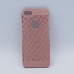 iPhone 6 hoesje  - effen roze metaal gaaslook