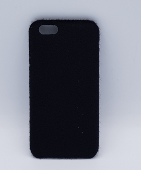 zacht pluizig - zwarte - back case voor iPhone 6