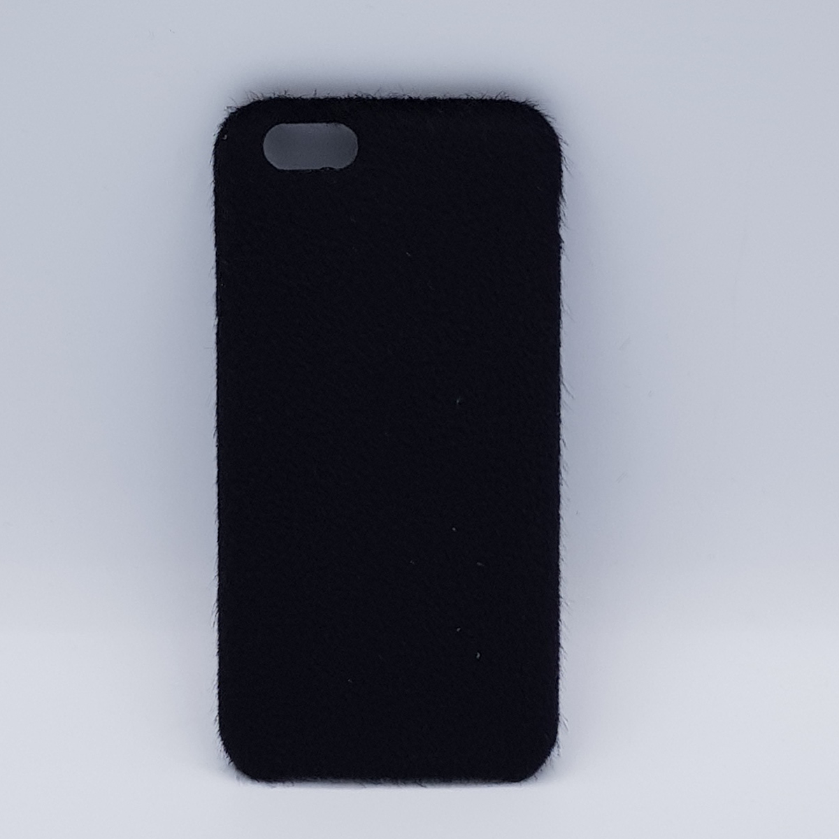 zacht pluizig - zwarte - back case voor iPhone 6