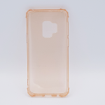 Voor Samsung S9  - transparant Hoesje - oranje