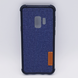 Voor Samsung Galaxy S9 - hoesje - Jeanslook - blauw