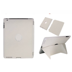 Voor iPad 2/3 smart case / hoes  - met magnetische opvouwbare standaard - Wit
