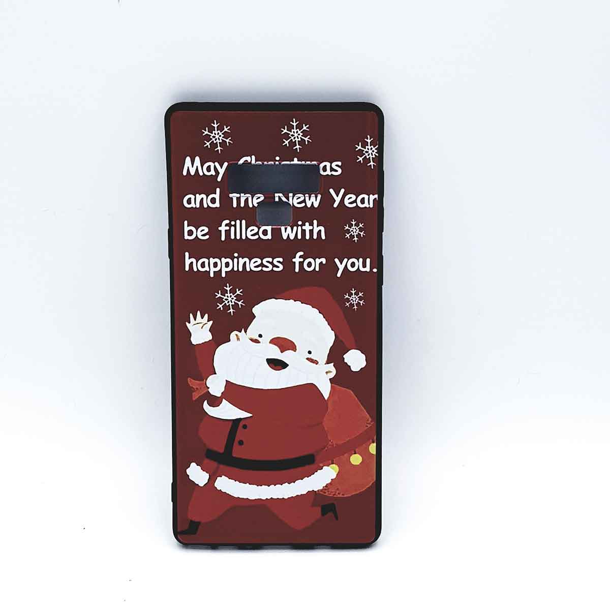 Voor Samsung Note 9 hoesje  - kerst - kerstman happiness