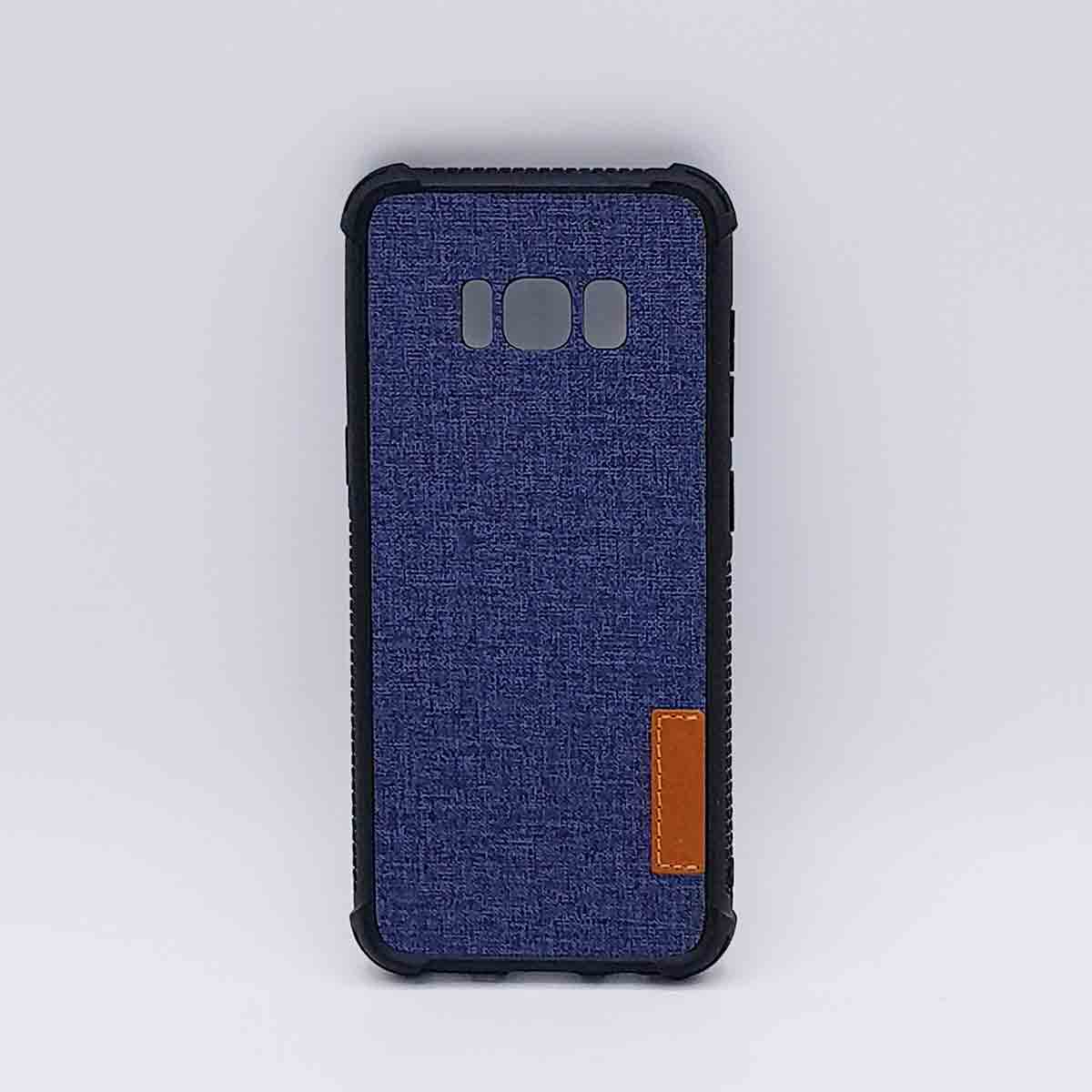 Voor Samsung Galaxy S8 - hoesje - Jeanslook - blauw