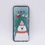 Voor Samsung Galaxy S8  - kerst hoesje – ijsbeer met muts