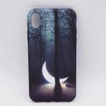 iPhone XR- hoesje - sunken moon in the forest