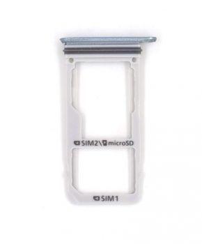 Single Sim - Sd kaart houder voor Samsung Galaxy A3 A320 A320F A320FD A320YD A320Y - blauw