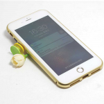 Magnetische case met voor - achterkant gehard glas voor de iPhone 6/6S - Goud