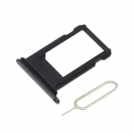 Voor iPhone X simkaarthouder + ejectpin - Zwart