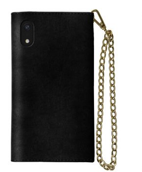 iDeal Mayfair Clutch Velvet Black iPhone XR