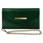 iDeal Mayfair Clutch Velvet Green iPhone XR