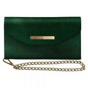 iDeal Mayfair Clutch Velvet Green iPhone XS/X
