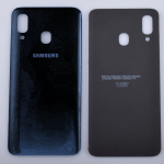Voor Samsung Galaxy A40 batterijcover - achterkant - zwart
