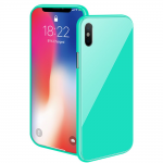 Magnetische case met gekleurd achterglas voor de iPhone XR – groen