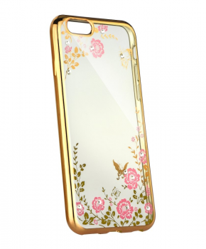 Forcell DIAMOND back cover voor iPhone 5 / 5S / SE - gold