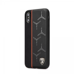 Lamborghini AVENTADOR D12 back case iPhone Xs Max - zwart