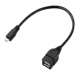 Micro-Usb male naar USB Female On-To-Go (OTG) -adapter - zwart