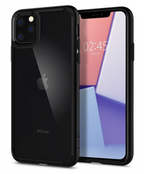 SPIGEN Ultra Hybrid voor Iphone 11 PRO ( 5.8 ) matzwart