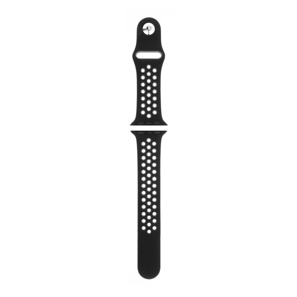 Sport strap compatible met Apple Watch 42/44mm / C001 - zwart - grijs