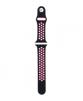 Sport strap compatible met Apple Watch 42/44mm / C007/ zwart -roze