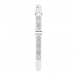 Sport strap compatible met Apple Watch 42/44mm / C019 / wit - zwart