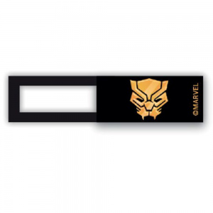 Webcam cover / schuifje  - licentie™ - Black Panther 03 - zwart