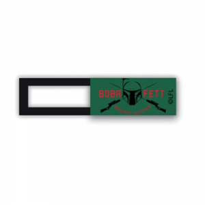 Webcam cover / schuifje  - licentie™ - Boba Fett 01 - groen