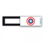 Webcam cover / schuifje  - licentie™ - Captain America 01 -wit